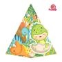 Imagem de 10 Caixas Cone Dino Baby Verde com Aplique 3D