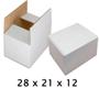 Imagem de 10 Caixas De Papelão Branco 28 x 21 x 12 para Envios Correios Sedex E-commerce