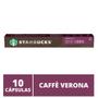 Imagem de 10 Cápsulas Starbucks Nespresso - Caffè Verona - Cápsula Alumínio