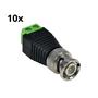 Imagem de 10 Conector Plug BNC c/ Borne para Câmeras de Segurança Sem solda