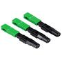 Imagem de 10 conector sc apc tipo c  rosca  verde
