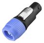 Imagem de 10 Conector Speakon Macho Linha 4 Vias Resistente Com Trava