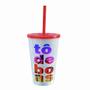 Imagem de 10 Copos To De Boas 550 Ml Drink Aniversario - Usual Utilidades