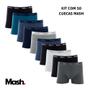 Imagem de 10 Cuecas Boxer Box Mash Masculina De Algodão Cotton Modelo Básicas