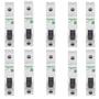 Imagem de 10 Disjuntores Schneider 25a C Interruptor 1p Proteção 3ka