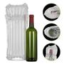 Imagem de 10 Embalagem porta vinhos garrafas wine bag inflável para viagem mala + 1 bomba de ar manual