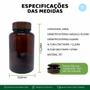 Imagem de 10 Frascos Para Comprimidos 220ml Com Tampa Flip-Top