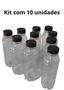 Imagem de 10 garrafas plásticas pet tampa lacre 300ml descartável suco