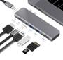Imagem de 10 Hubs Adaptador 7 em 1 USB-C HDMI 4k Thunderbolt MacBook
