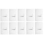 Imagem de 10 Interruptor Simples Triplo Habitat Branco Fame 2095