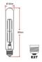 Imagem de 10 Lâmpada Retrô Led Tubular T30 4w E27 Âmbar Bivolt Avant