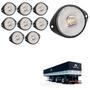 Imagem de 10 Lanterna Frontal Librelato LED Cristal 65mm c Sup e Conec