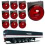 Imagem de 10 Lanterna Lateral Facchini LED Rubi 85mm c/ Sup. - Conect
