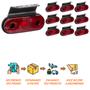 Imagem de 10 Lanterna Lateral Randon LED Rubi c/ Suporte - Fio