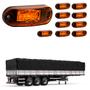 Imagem de 10 Lanternas Delimitadoras LED Carreta Lateral Âmbar