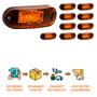Imagem de 10 Lanternas Delimitadoras LED Carreta Lateral Âmbar