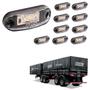 Imagem de 10 Lanternas Delimitadoras LED Carreta Noma Lateral Cristal