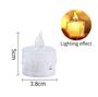 Imagem de 10 Luminária Vela De Led de Acrílico Luz Eletrônica 5cm Decorativa Para Festa Casamento