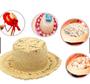 Imagem de 10 Mini chapéus de palha - Protetor Para Celular - Tiara - Doces - Festa Junina