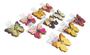 Imagem de 10 mini clips patchwork de borboleta