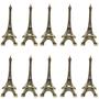 Imagem de 10 Mini Torres Eiffel Paris Decorativa em Metal 8cm Presente