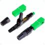 Imagem de 10 Pçs Conector Fibra Optica Sc/Apc Fast Rápido Ftth Verde