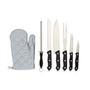 Imagem de 10 Peças - Kit Para Churrasco Completo com Tábua e Luva