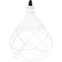 Imagem de 10 Pendentes Aramado Esfera Balonê Branco Lustre Luminária Teto Regulável Sala Cozinha Industrial
