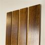 Imagem de 10 Placas Painel Ripado De Madeira em MDF Decorativa Autocolante 6mm