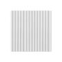 Imagem de 10 Placas Ripada 3D Decorativa Branca Revestimento Painel PVC Auto Relevo 50x50