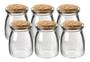 Imagem de 10 Pote de Vidro 100ml com Rolha Velas Temperos - Portal das Essências