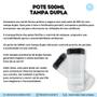 Imagem de 10 Potinhos Para Sal Com Tampa Mais Praticidade Com 500g.