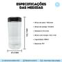 Imagem de 10 Potinhos Para Sal Com Tampa Mais Praticidade Com 500g.