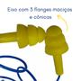 Imagem de 10 Protetor Auricular Copolimero Com Cordão De Pvc 16db