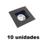 Imagem de 10 Spot Embutido Mr11 Mini Dicroica Preto Sala Alz60