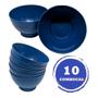 Imagem de 10 Tigela Plástica Azul Cumbuca Bowl Buffet 700ml Atacado