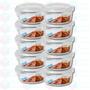 Imagem de 10 Tigela Redonda Bowl Hermética com Tampa 950ML Airfryer