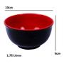 Imagem de 10 Tigelas Bowl Oriental Melamina 1750ml Restaurante Japones