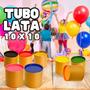 Imagem de 10 Tubo latas 10x10 P/ Personalizar lembrancinha Festas Aniversário dia dos namorados