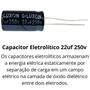 Imagem de 10 Unid Capacitor Eletrolítico 22uf 250v 105c Driver 22X250 Corneta 22x250