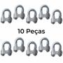 Imagem de 10 Unid Clips Grampo 1/8" 3mm para Cabo de Aço Profissional