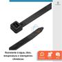 Imagem de 100 Abraçadeira Nylon Preta Fixação e Organização 80x2,5mm