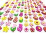 Imagem de 100 Adesivos Pet Flores Eva Glitter Petshop Cães E Gatos Pet Shop Adesivo Flores