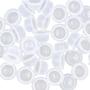 Imagem de 100 batoques para anel acrílico porta batoque 16 mm