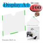 Imagem de 100 Display A4 Expositor Folha Quadro Horizontal Paisagem Pe