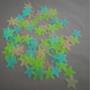 Imagem de 100 Estrelas de PVC Que Brilham No Escuro 3d Adesivo De Parede Neon Fluorescente Para Teto Quarto