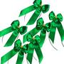 Imagem de  100 Laços Lacinhos P/amarrar Presentes Lembranças Decoração VERDE
