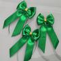 Imagem de  100 Laços Lacinhos P/amarrar Presentes Lembranças Decoração VERDE