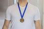 Imagem de 100 Medalhas Metal 55mm Honra ao Mérito Ouro Prata Bronze