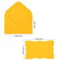 Imagem de 100 Mini Envelopes Autoadesivos com Cartões - 4x2,7 Polegadas - 10 Cores